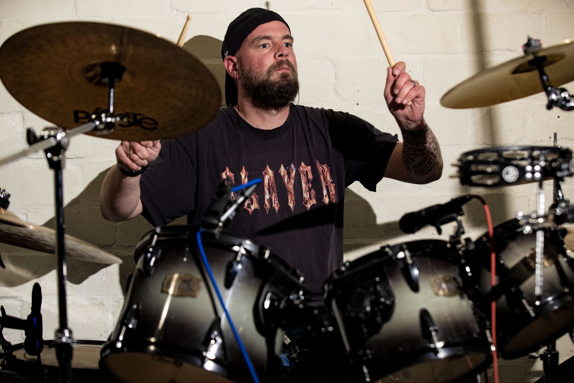 Thorsten an den Drums